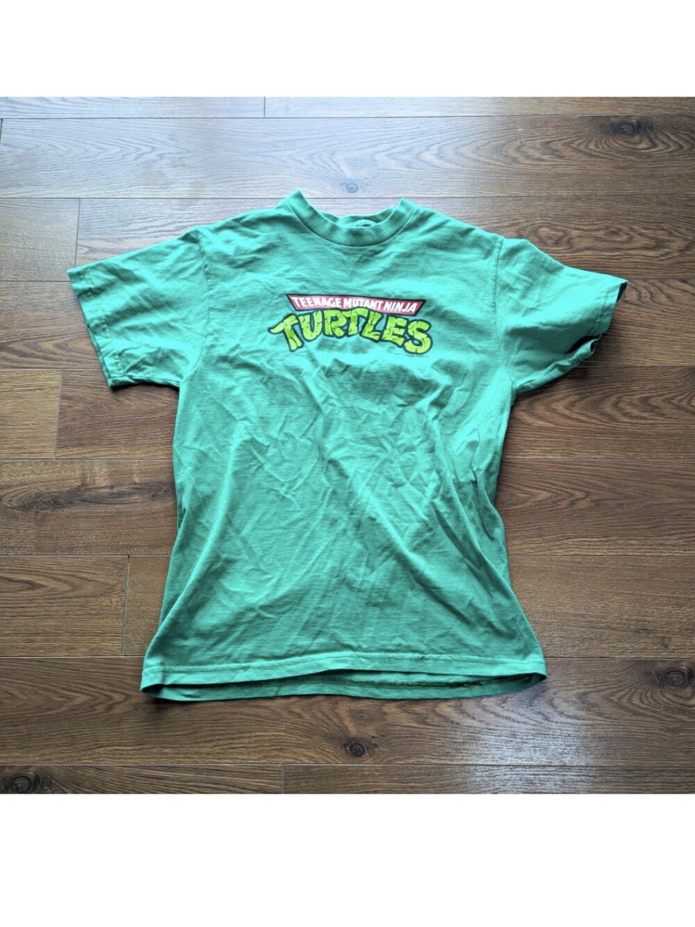 Vintage Teenage Mutant Ninja Turtles Graphic TShirt Medium Green 90s y2K